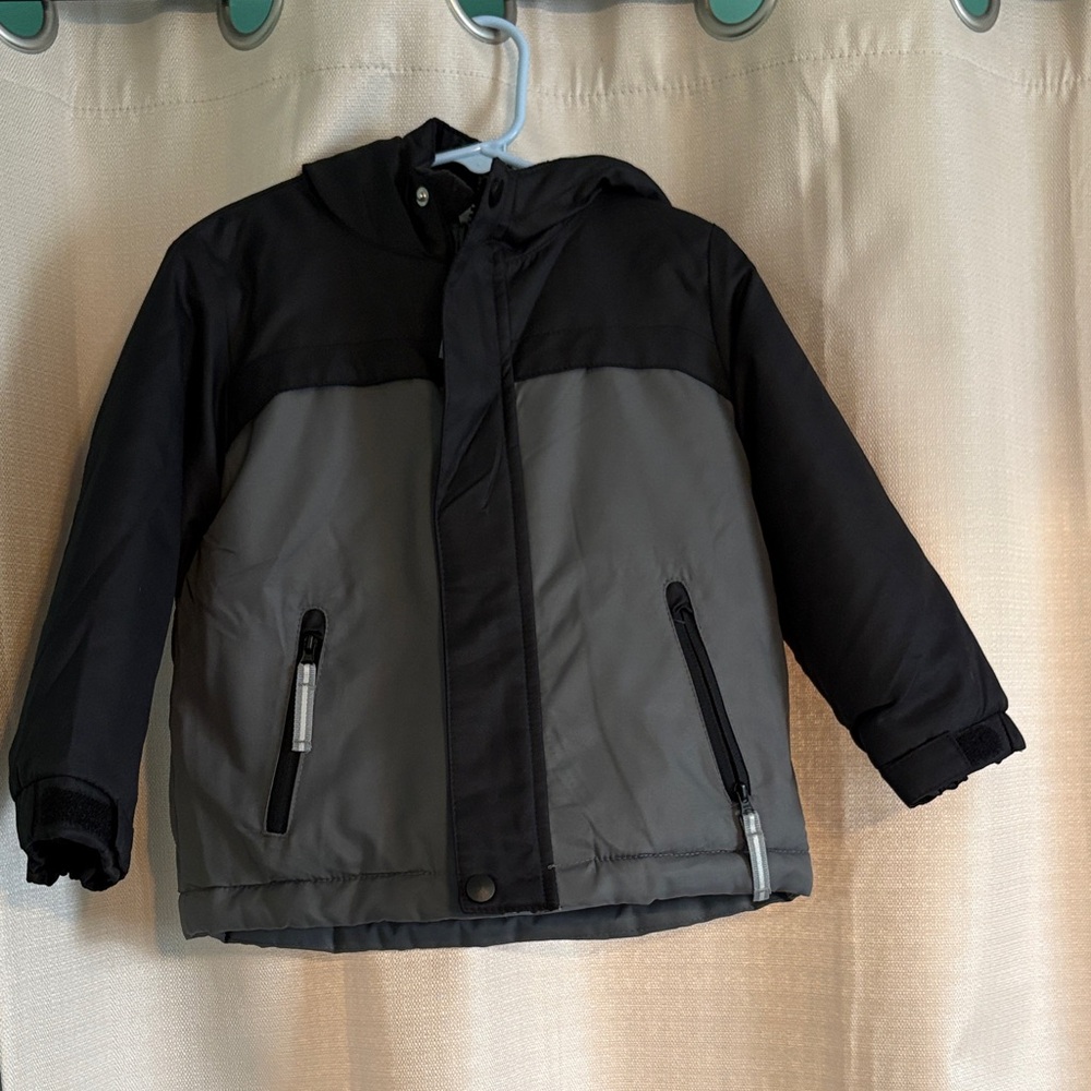 Cat & Jack Black and Gray Puffer Jacket